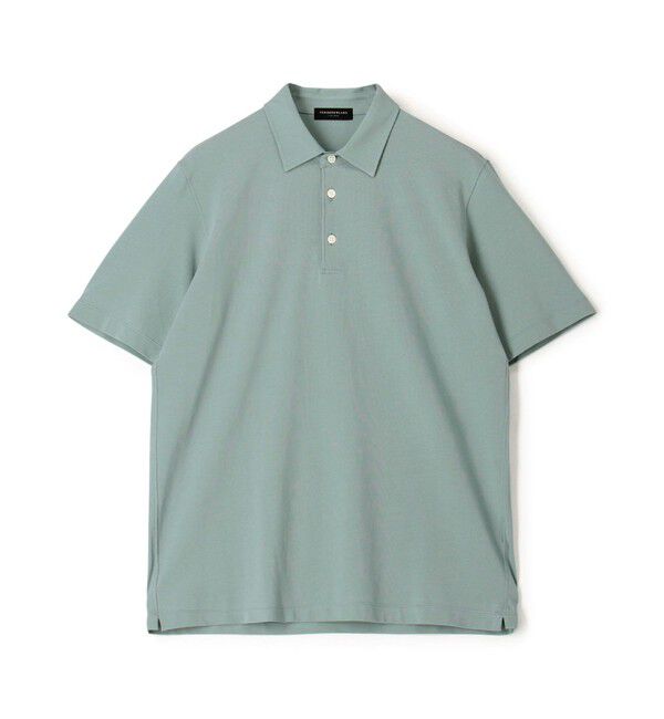 TOMORROWLAND MENS「スビンコットン ジャージーポロシャツ」|ポロシャツ|53 グリーン