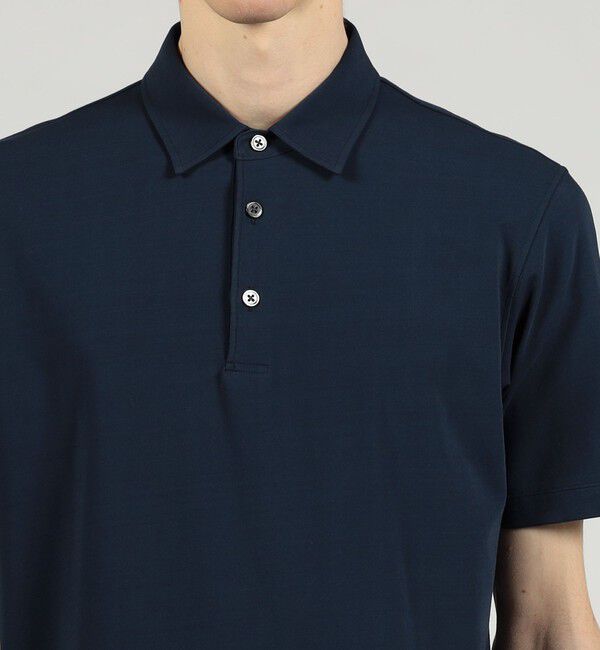 TOMORROWLAND MENS「スビンコットン ジャージーポロシャツ」|ポロシャツ|