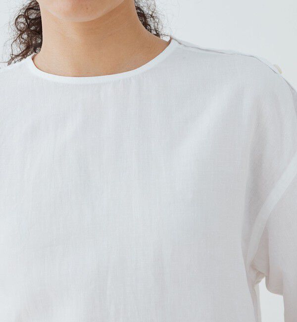 GALERIE VIE「リネン クルーネックシャツ」|シャツ・ブラウス|