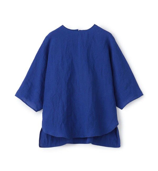 GALERIE VIE「ランダムリネン クルーネックプルオーバー」|シャツ・ブラウス|65 ブルー