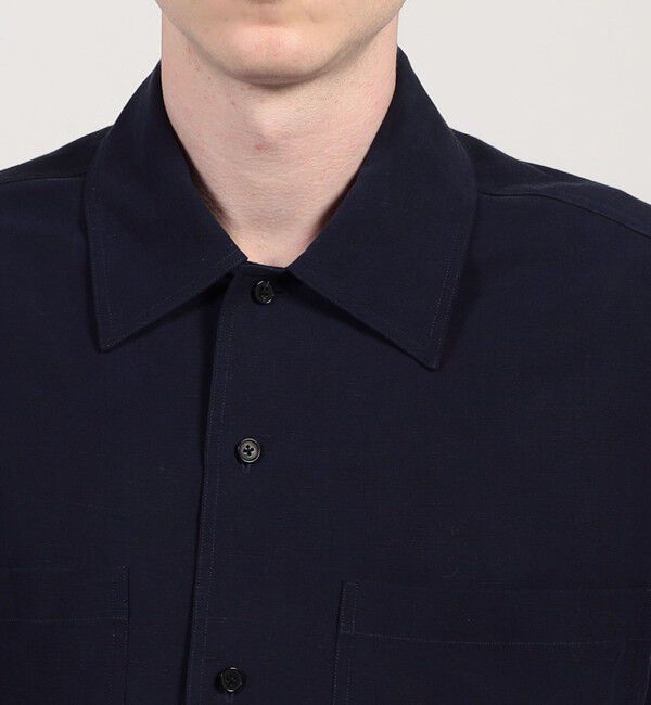 TOMORROWLAND MENS「セルロースリネン ダブルポケット ハーフスリーブシャツ」|シャツ・ブラウス|