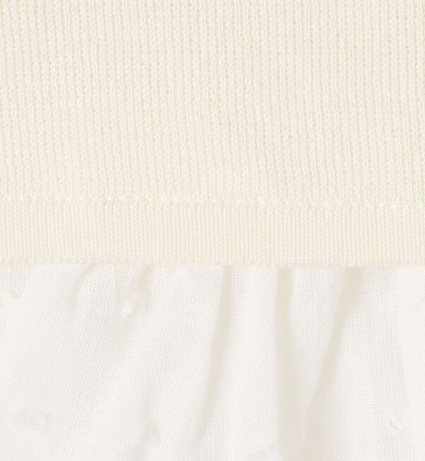 Ballsey「マテリアルコンビ ペプラムプルオーバー」|ニット・セーター|