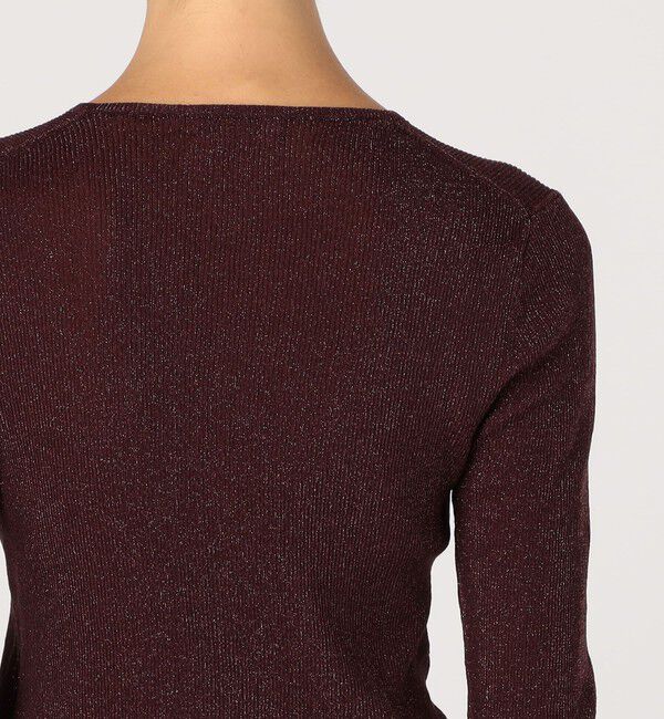 Ballsey「シアーラメリブ クルーネックカーディガン」|カーディガン|