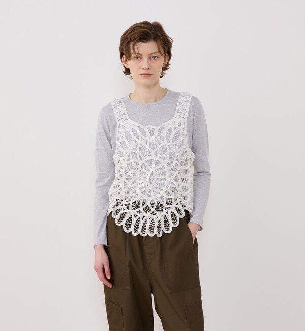 GALERIE VIE「バテンレース ベスト」|ベスト・ジレ|