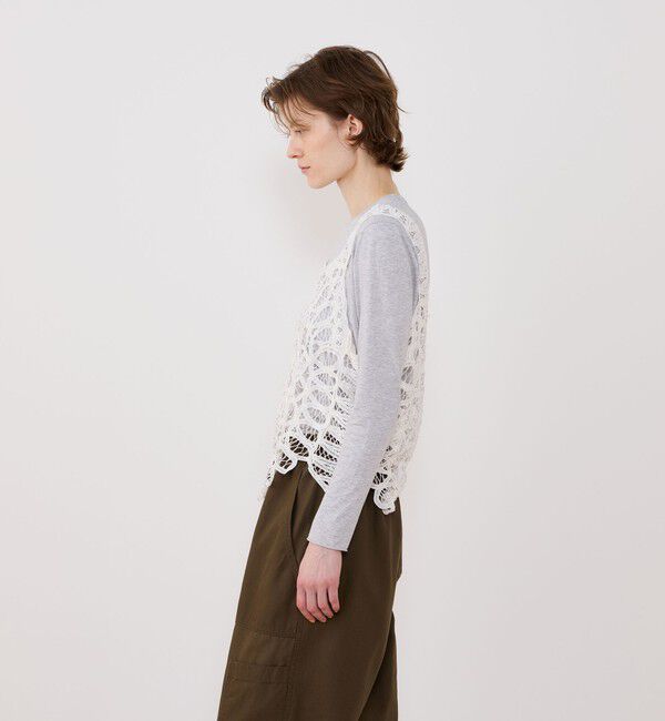 GALERIE VIE「バテンレース ベスト」|ベスト・ジレ|