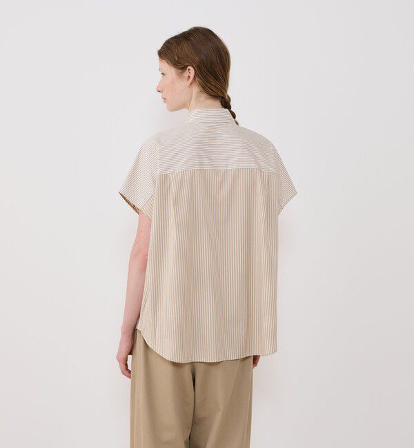 GALERIE VIE「コンパクトポプリン フレンチスリーブシャツ」|シャツ・ブラウス|