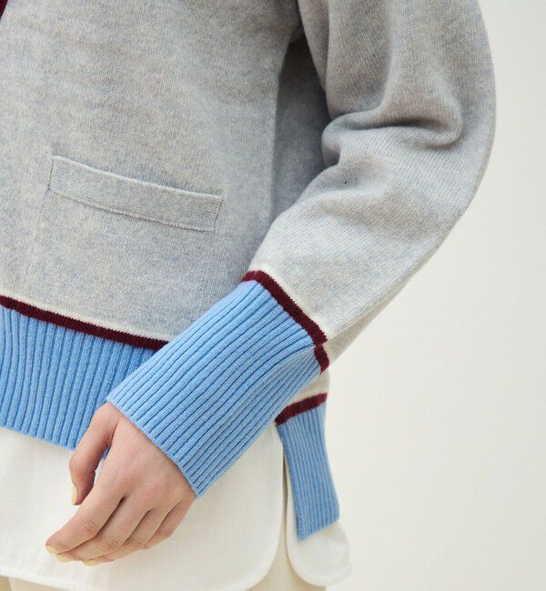 MACPHEE「NZ LAMBS Vネックカーディガン」|カーディガン|