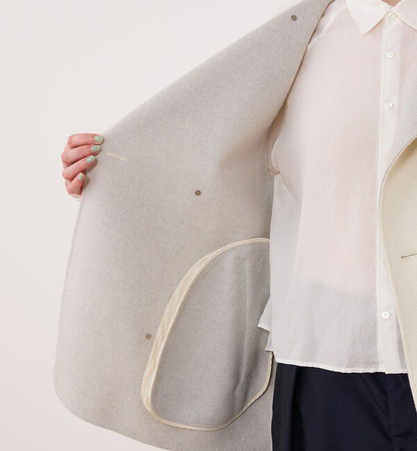 GALERIE VIE「ウールダブルフェイス トレンチベスト」|ダウンベスト・ベスト|