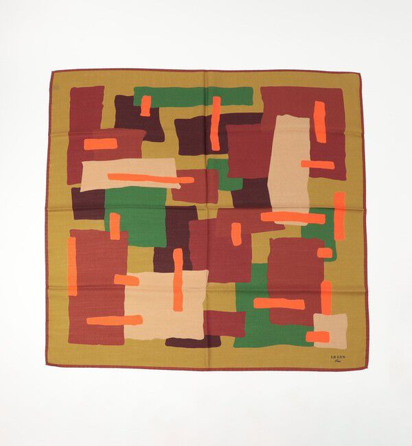 TOMORROWLAND GOODS「LE LYS ウールシルク プリントスカーフ」|バンダナ・スカーフ|