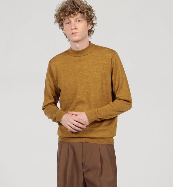 TOMORROWLAND MENS「TOMORROWLAND tricot スーパーファインメリノウール モックネックプルオーバー S-WOOL」|ニット・セーター|