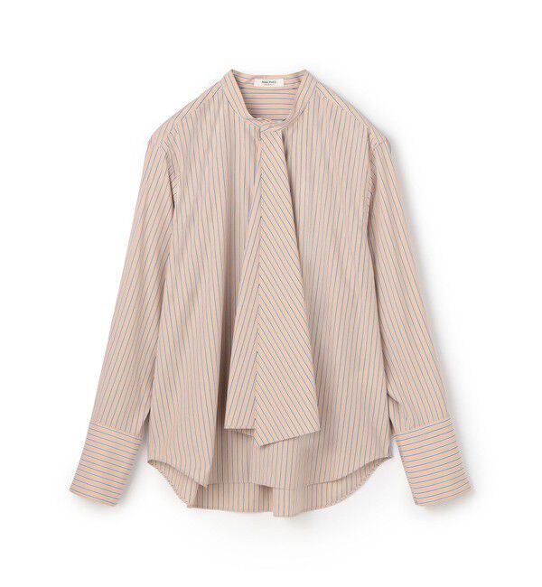 MACPHEE「コットンブロード タイブラウス」|シャツ・ブラウス|42 ライトベージュ系