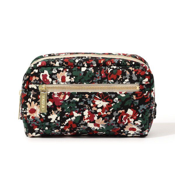 SOULEIADO「SOULEIADO コットンオックス ポーチ（M）」|ポーチ|18 ブラック系