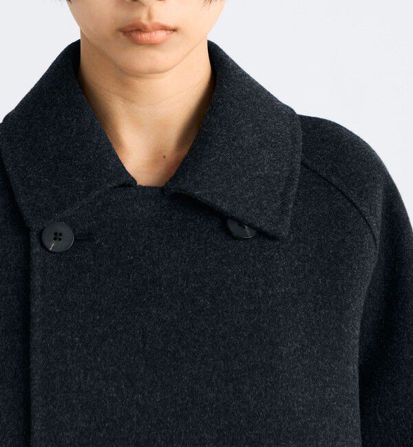 Edition「ウールカシミヤ ダブルフェイス ショートコート」|ピーコート|