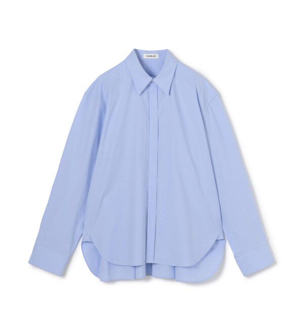 CABaN「コットンハイカウントタイプライター バックタックシャツ」|シャツ・ブラウス|63 ライトブルー