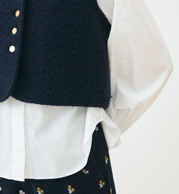 TOMORROWLAND collection「シープニット ショールカラージレ」|ベスト・ジレ|