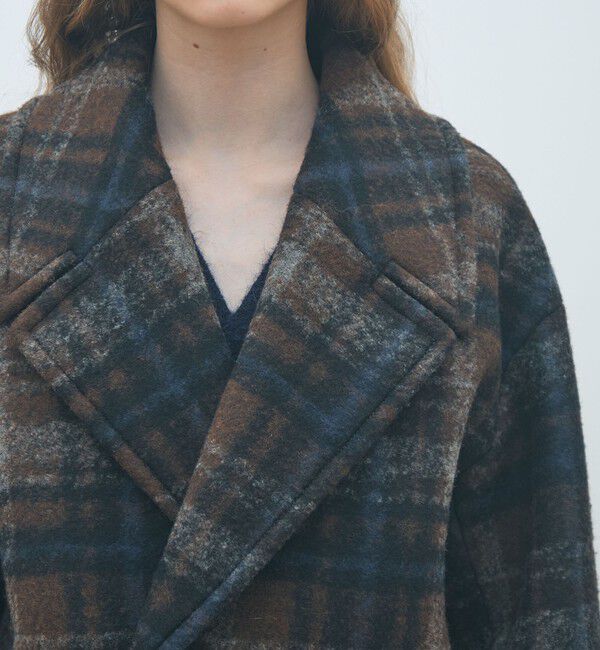 MACPHEE「ボンディングチェック ダブルブレストコート」|その他|