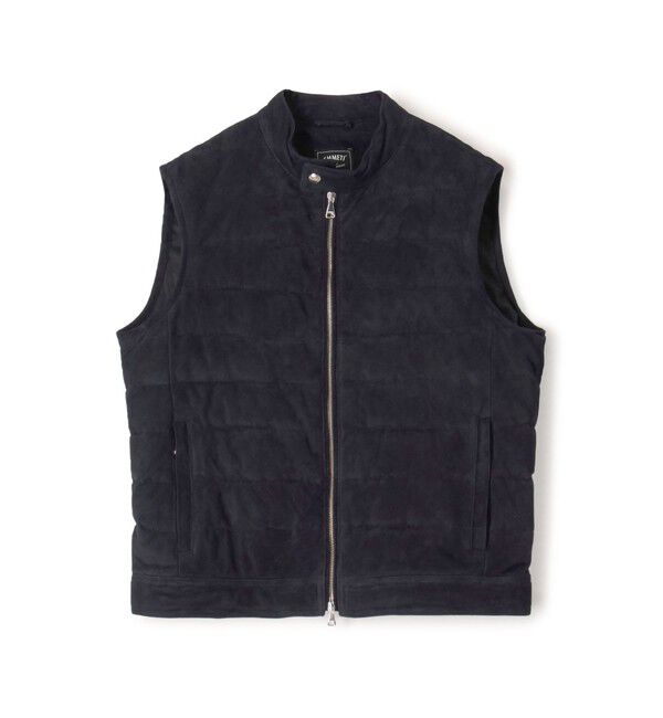 TOMORROWLAND MENS「【別注】EMMETI JURI スエード ダウンベスト」|ダウンベスト・ベスト|69 ネイビー