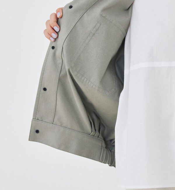 GALERIE VIE「ノンマーセライズドコットン コクーンバックブルゾン」|ブルゾン・スタジャン|