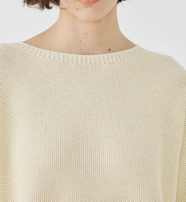 GALERIE VIE「コットンカノコ ボートネックプルオーバー」|ニット・セーター|