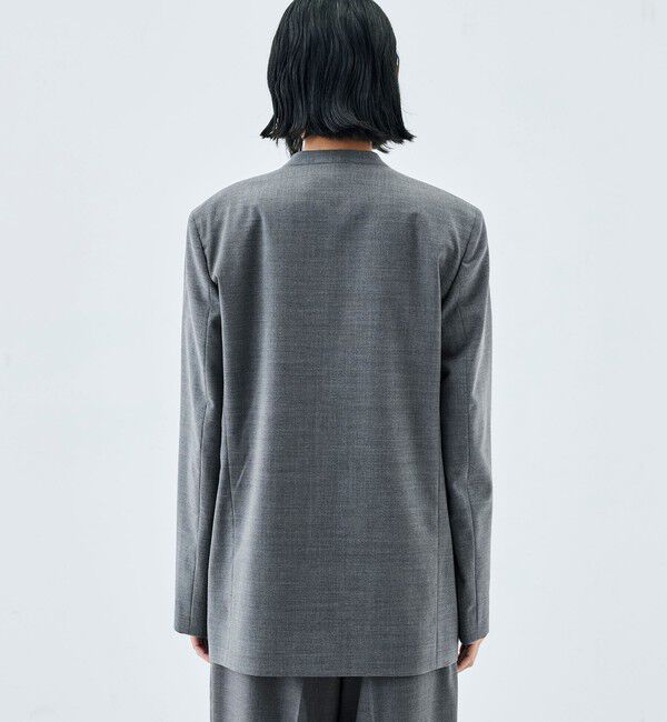 Edition「Super140&rsquo;sトロピカルウール ノーカラージャケット」|ノーカラージャケット|