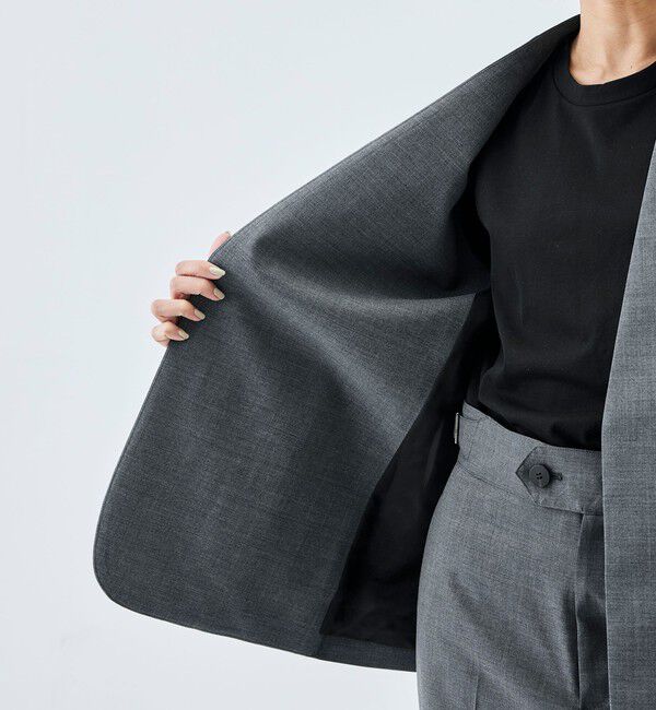 Edition「Super140&rsquo;sトロピカルウール ノーカラージャケット」|ノーカラージャケット|