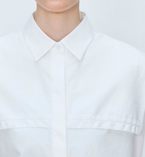 TOMORROWLAND collection「コンパクトブロード セーラーカラーブラウス」|シャツ・ブラウス|