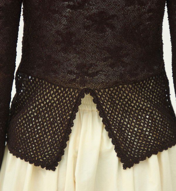 MACPHEE「レーシーニット ボートネックプルオーバー」|ニット・セーター|