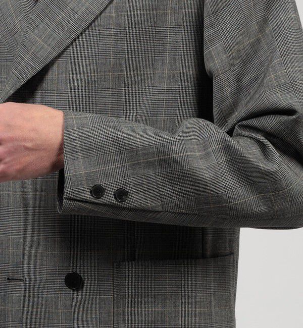 TOMORROWLAND MENS「シェットランドウール ダブルブレステッド 4Bジャケット」|テーラードジャケット|