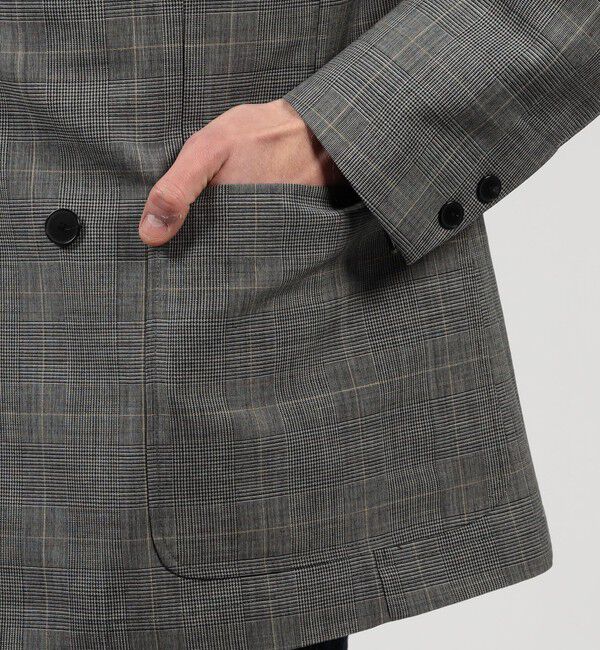TOMORROWLAND MENS「シェットランドウール ダブルブレステッド 4Bジャケット」|テーラードジャケット|