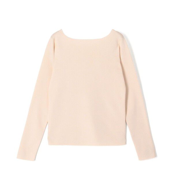 DES PRES「ハイツイストシルクストレッチ フロンタブルプルオーバー」|ニット・セーター|31 ライトピンク