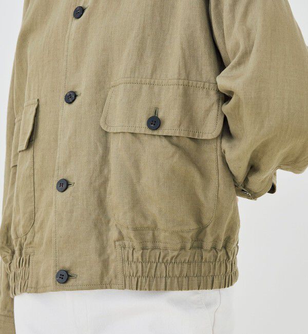GALERIE VIE「ダストリネン スタンドカラーブルゾン」|ブルゾン・スタジャン|