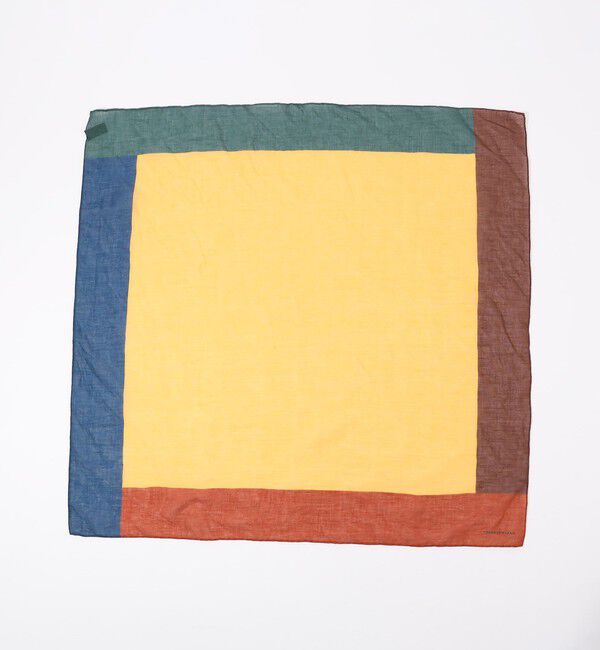 TOMORROWLAND GOODS「TOMORROWLAND コットンリネンシルク パネルスカーフ」|バンダナ・スカーフ|