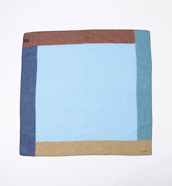 TOMORROWLAND GOODS「TOMORROWLAND コットンリネンシルク パネルスカーフ」|バンダナ・スカーフ|