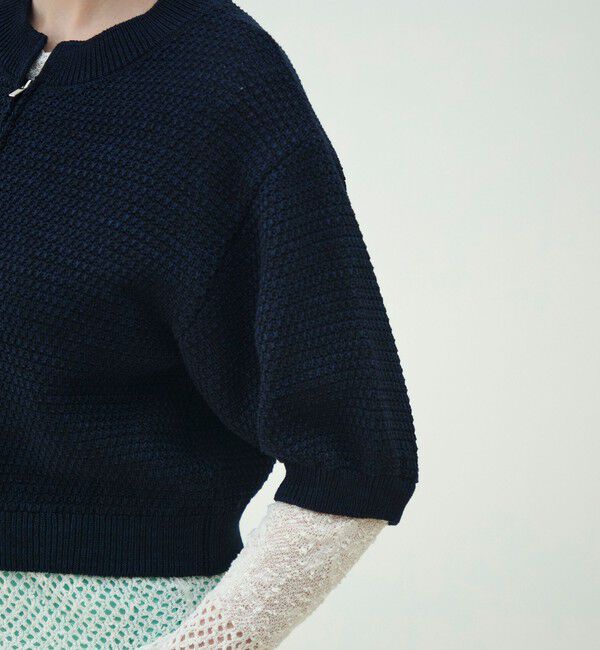 MACPHEE「ギマコットン ジップアップカーディガン」|カーディガン|