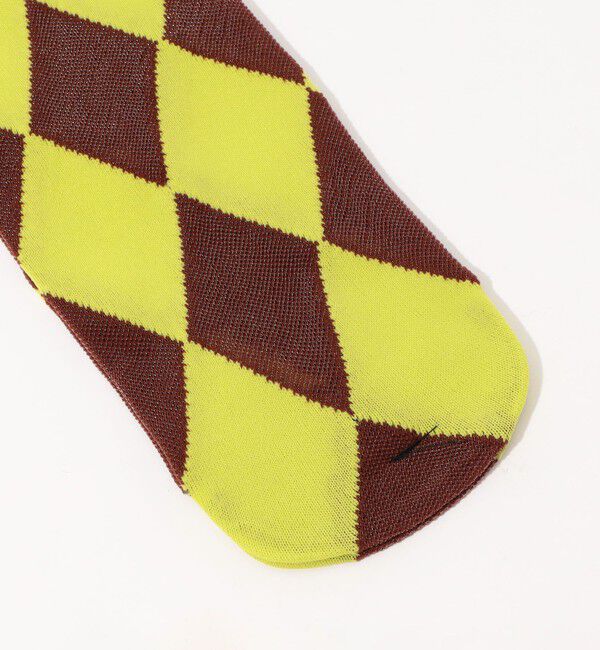 TOMORROWLAND GOODS「CONLEAD SHEER ARGYLE ソックス」|ソックス|