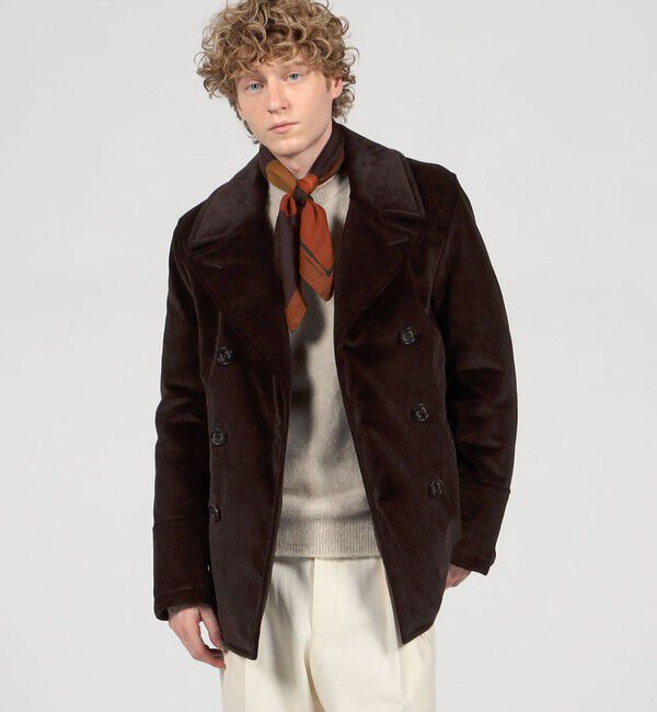 TOMORROWLAND BUYING WEAR「Sealup コットンコーデュロイ Pコート」|ピーコート|