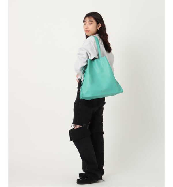  「【blancle/ ブランクレ】S.LETHER SQUEEZE BIG TOTE」|トートバッグ|