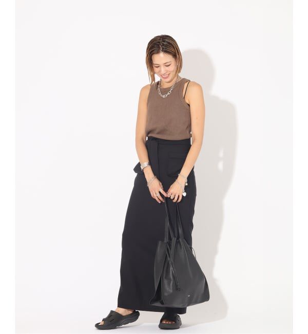  「【blancle/ ブランクレ】S.LETHER SQUEEZE BIG TOTE」|トートバッグ|