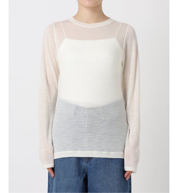 EMILYWEEK「スーパーウール クルーネックシアープルオーバー」|Tシャツ・カットソー|