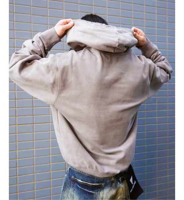 JOINT WORKS「WOKE EDGE / ウォークエッジ Faded Embroidery Zip Up Hoodie」|スウェット・ジャージ|