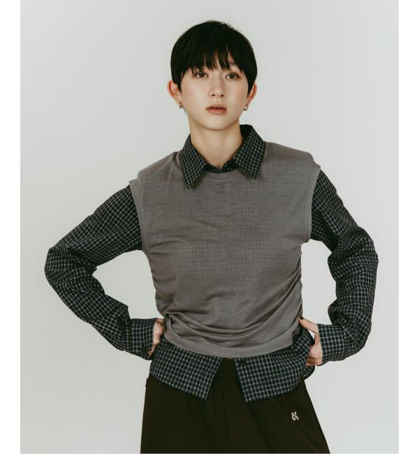 JOINT WORKS「Knuth Marf/クヌースマーフ 2-piece layered compact shirt」|シャツ・ブラウス|