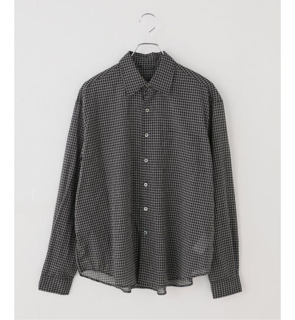 JOINT WORKS「シアー チェック シャツ / SHEER CHECK SHIRTS」|シャツ・ブラウス|ブラック
