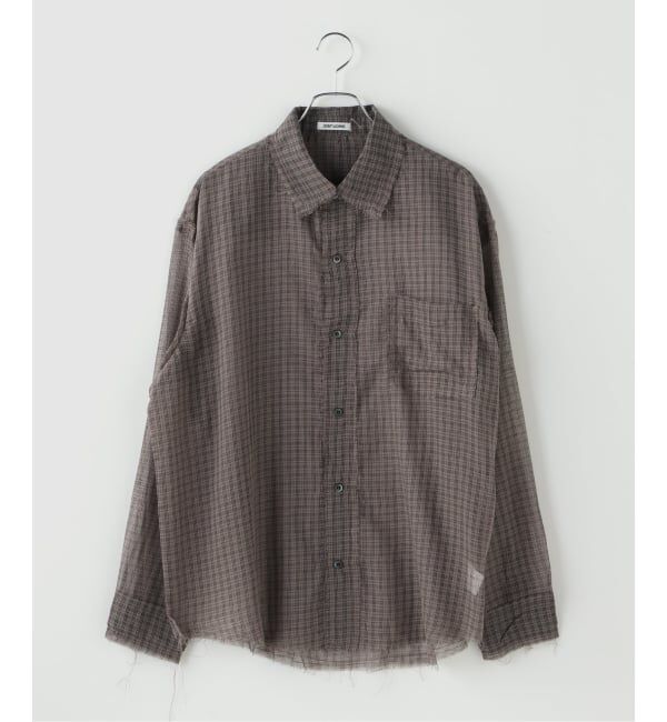 JOINT WORKS「カットオフ シアーシャツ / J Cutoff Sheer Shirt」|シャツ・ブラウス|グレー