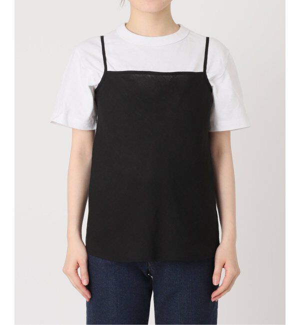 IENA LA BOUCLE「IENA LA BOUCLE リネンブロードバイヤスキャミソール」|キャミソール|