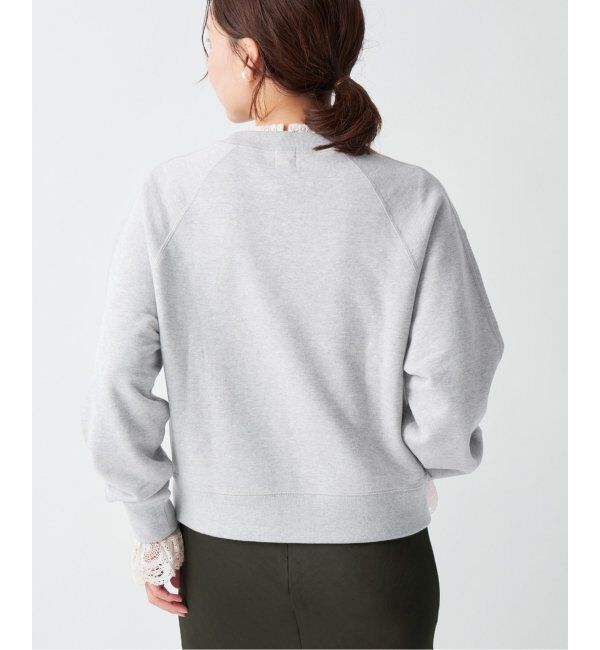 IENA「《追加2》コットン 裏毛クロップドプルオーバー」|スウェット・ジャージ|