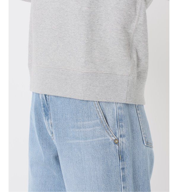 IENA「《追加2》コットン 裏毛クロップドプルオーバー」|スウェット・ジャージ|