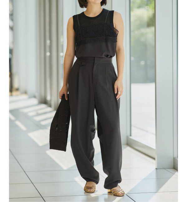 IENA LA BOUCLE「IENA LA BOUCLE カーブボリュームパンツ」|スラックス|