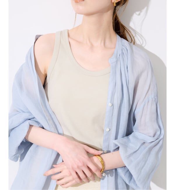 SLOBE IENA「《追加2》basic タンクトップ」|タンクトップ|ベージュ