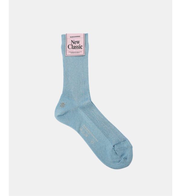 IENA「MARCOMONDE/マルコモンド glitter rib sox 靴下 176N1/1GL2/20C」|ソックス|ブルー A