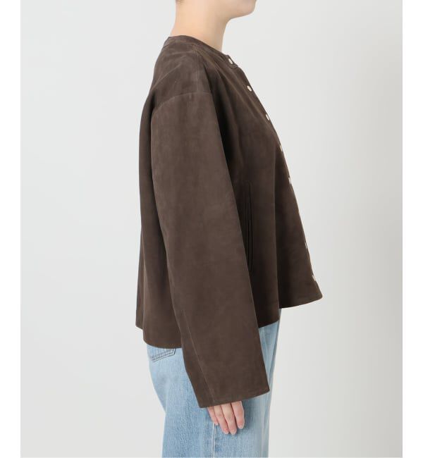 IENA「ラムスエードブルゾン」|ライダースジャケット|